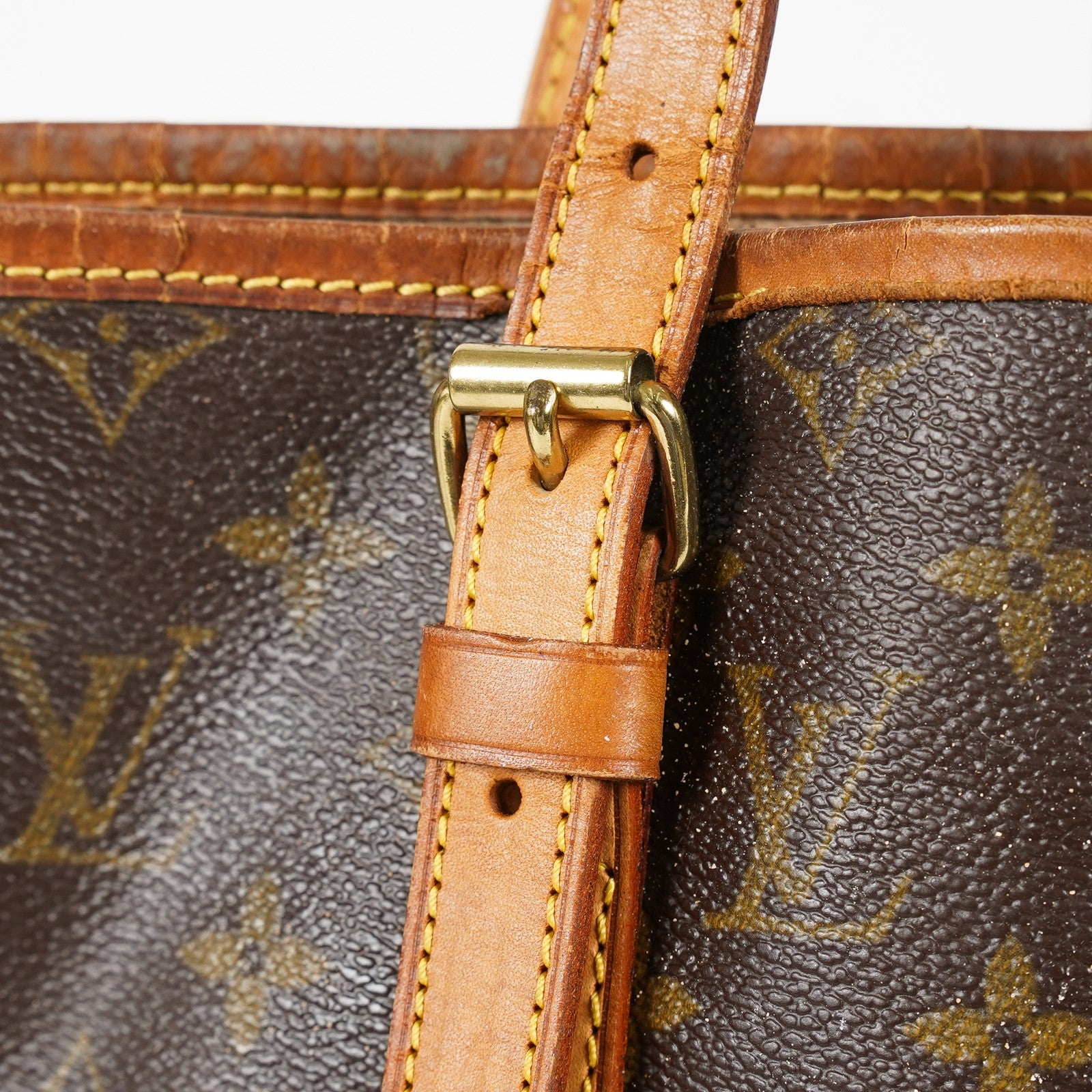 Louis Vuitton Monogram Bucket GM Shoulder Tote Bag Brown M42236 07E191760017