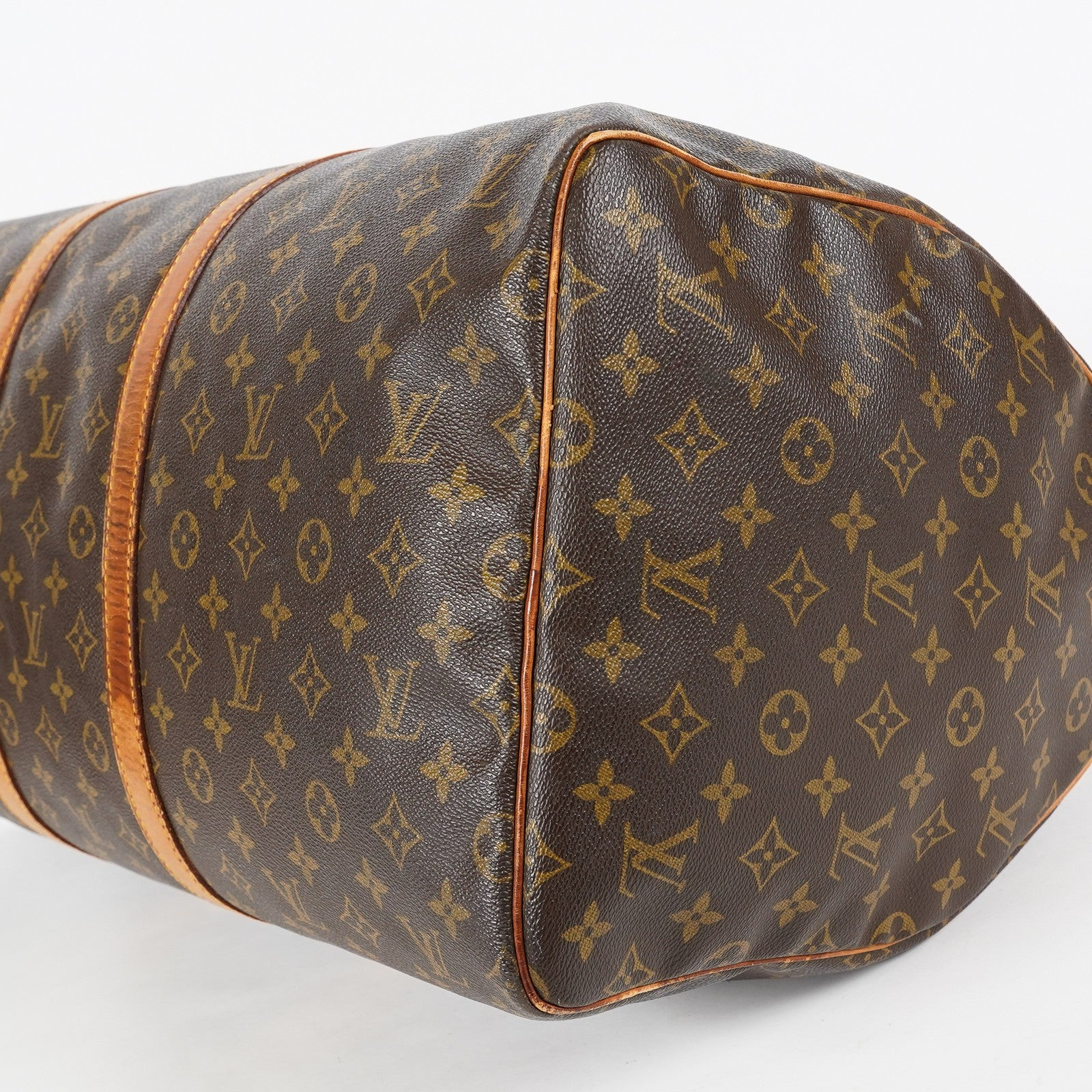 Louis Vuitton Keepall 55 Monogram Canvas Brown Duffle Bag M41424 08E073630002