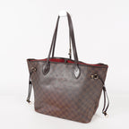 Louis Vuitton Neverfull MM Damier Ebene Red Interior Tote 05E053410016