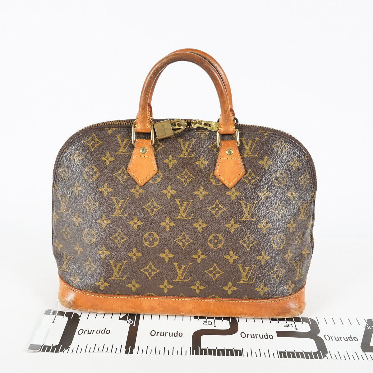 Louis Vuitton Alma PM M51130 Monogram Canvas Brown Used Handbag 09E223080006