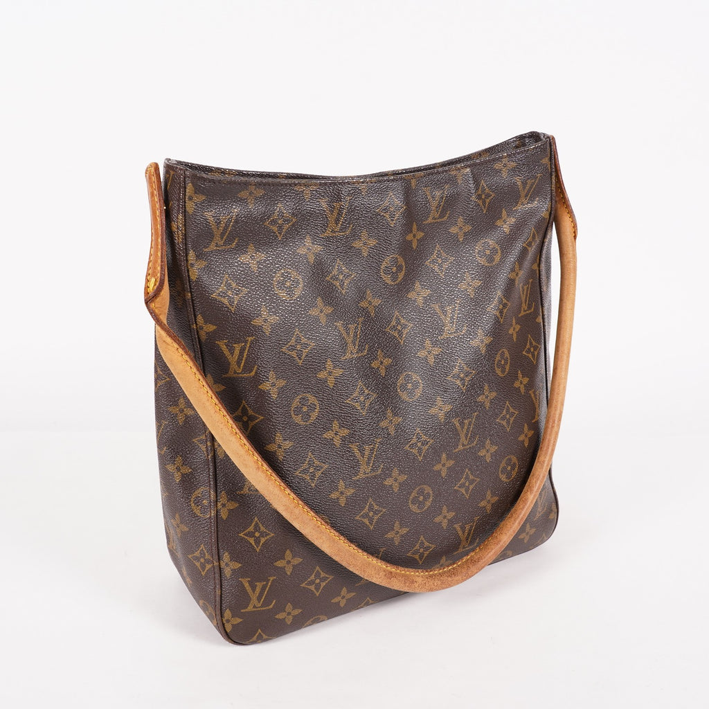 Louis Vuitton Looping GM M51145 Monogram Canvas Shoulder Bag Brown 07E023410004