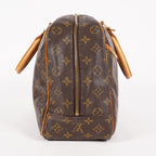 Louis Vuitton Monogram Deauville M47270 Hand Bag Brown Used 07E262750001