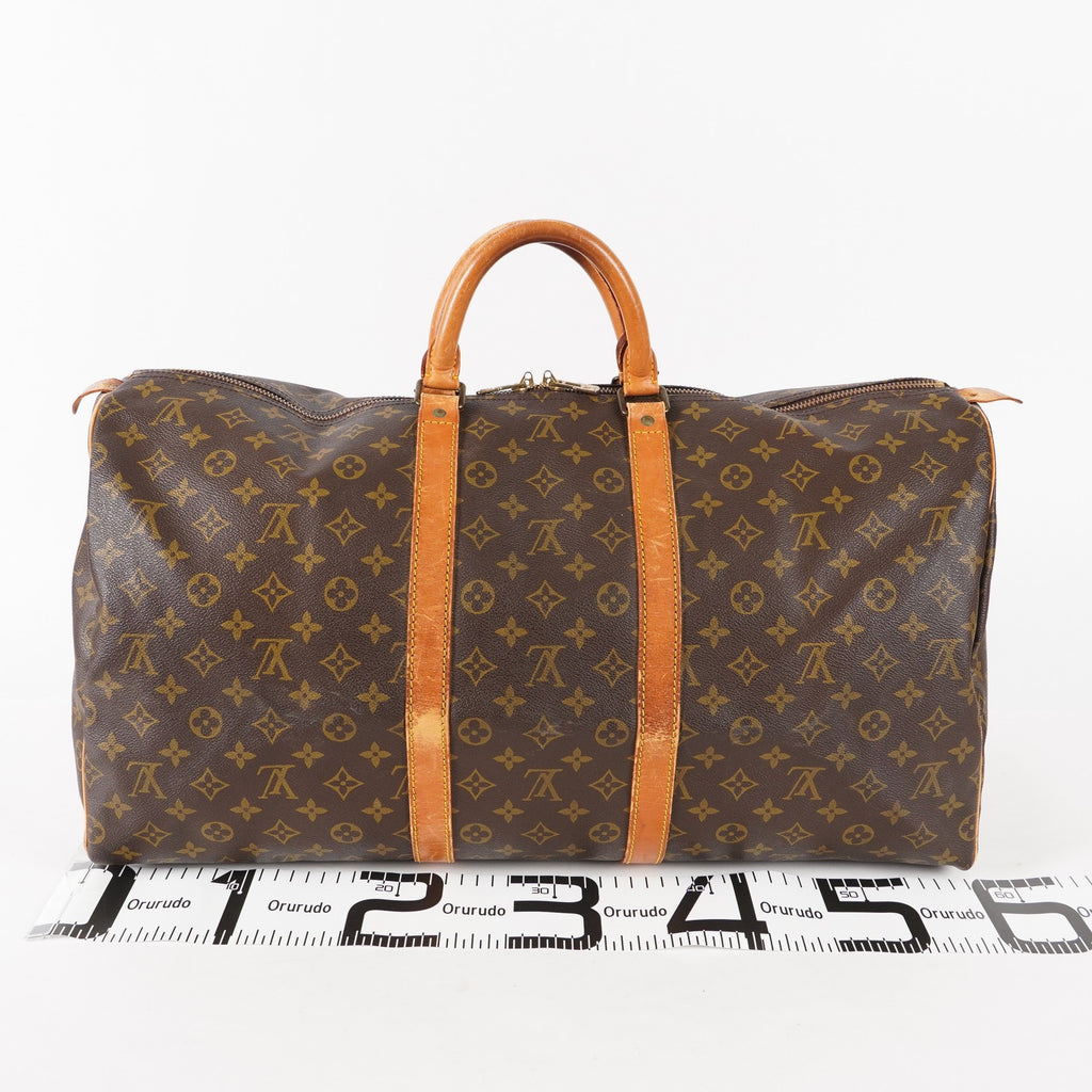 Authentic Louis Vuitton Monogram Keepall 55 Travel Bag M41424 02A194232811