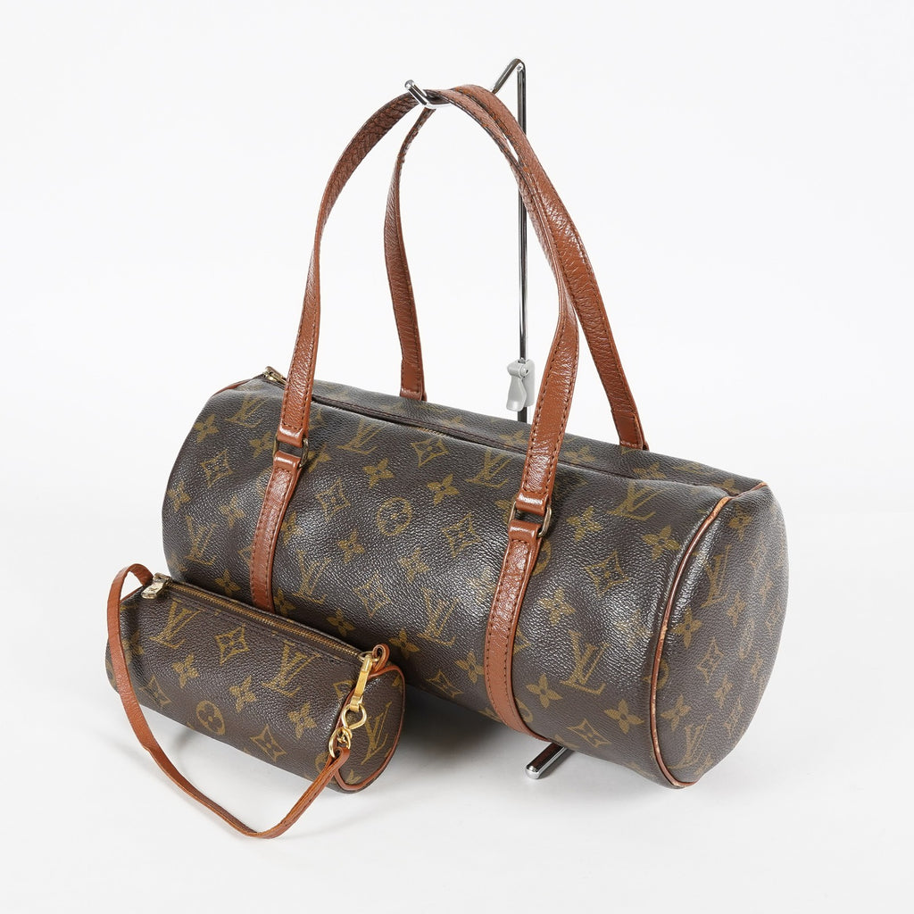 Louis Vuitton Papillon 30 Used Monogram Brown Canvas Handbag M51385 07E455390012