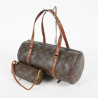 Louis Vuitton Papillon 30 Used Monogram Brown Canvas Handbag M51385 07E455390012