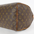 Louis Vuitton Speedy 35 Monogram Brown Canvas Hand Bag Used M41524 07E214620027
