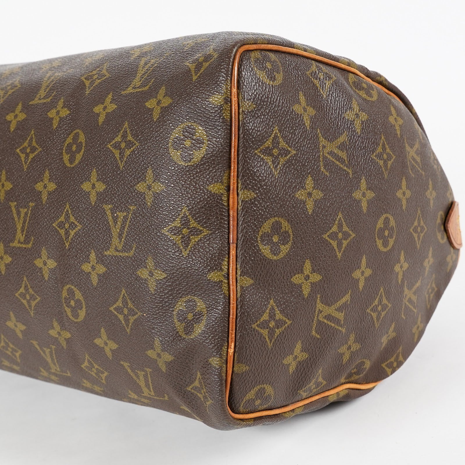 Louis Vuitton Speedy 35 Monogram Brown Canvas Hand Bag Used M41524 07E214620027