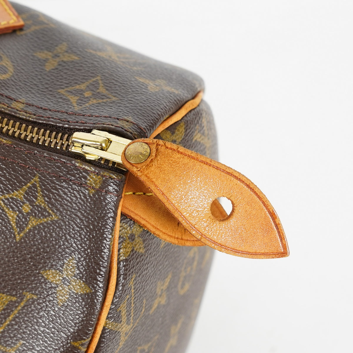 Louis Vuitton Speedy 30 M41526 Monogram Canvas Brown Used Handbag 09M465665008