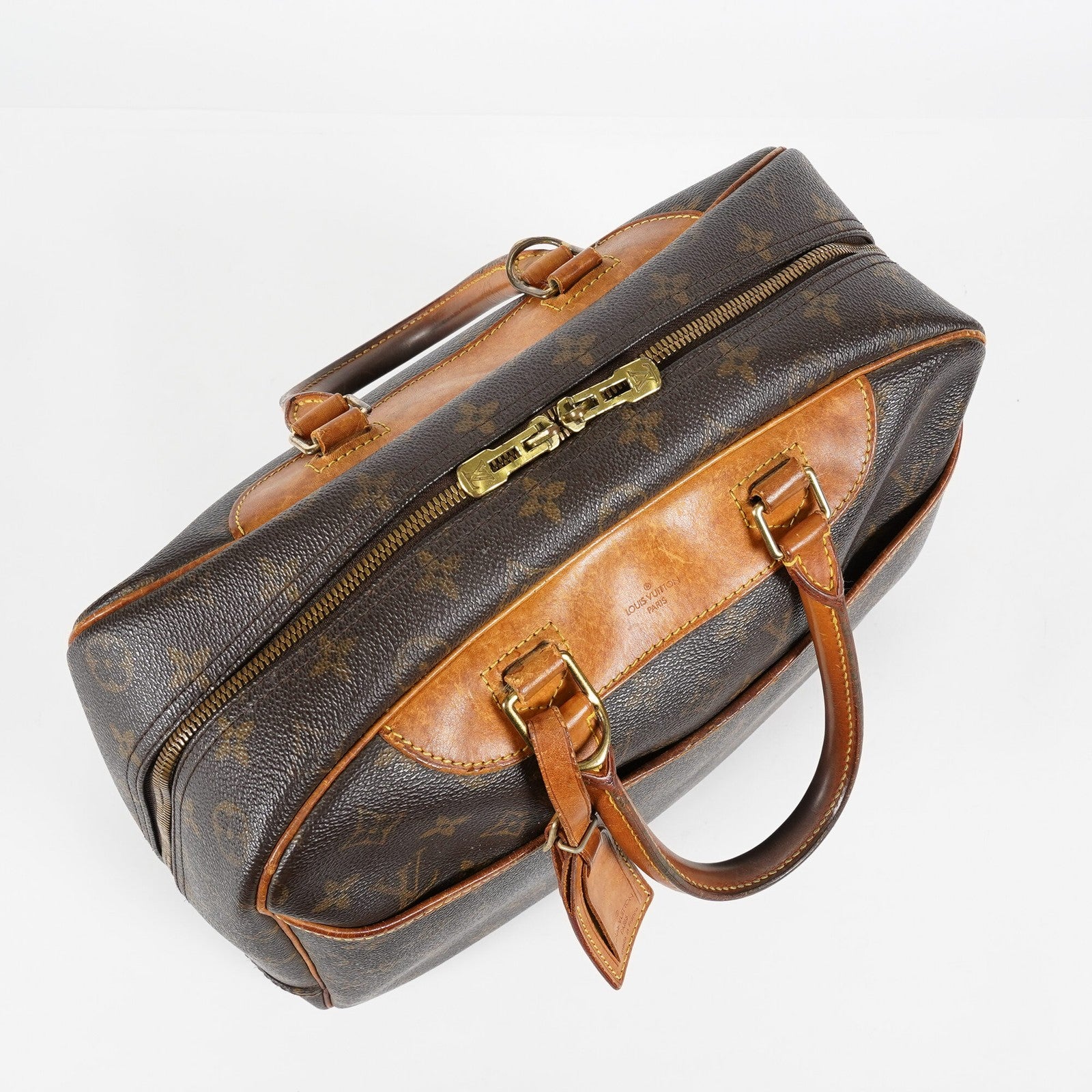 Louis Vuitton Deauville Monogram Canvas Brown Handbag M47270 Used 07E132640030