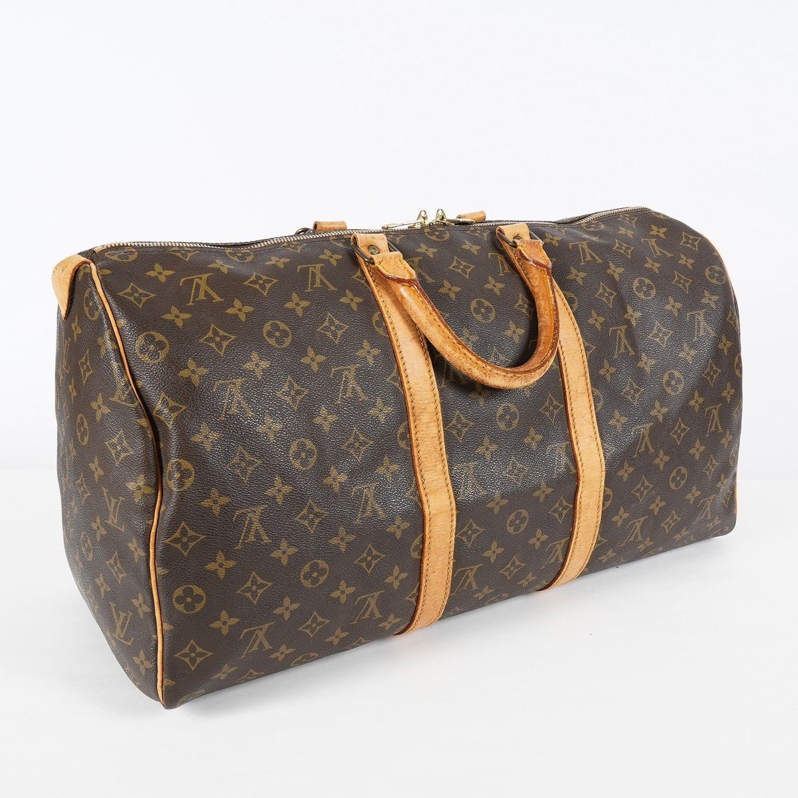 Louis Vuitton Keepall 50 M41426 Monogram Canvas Boston Bag Used 08E043300006