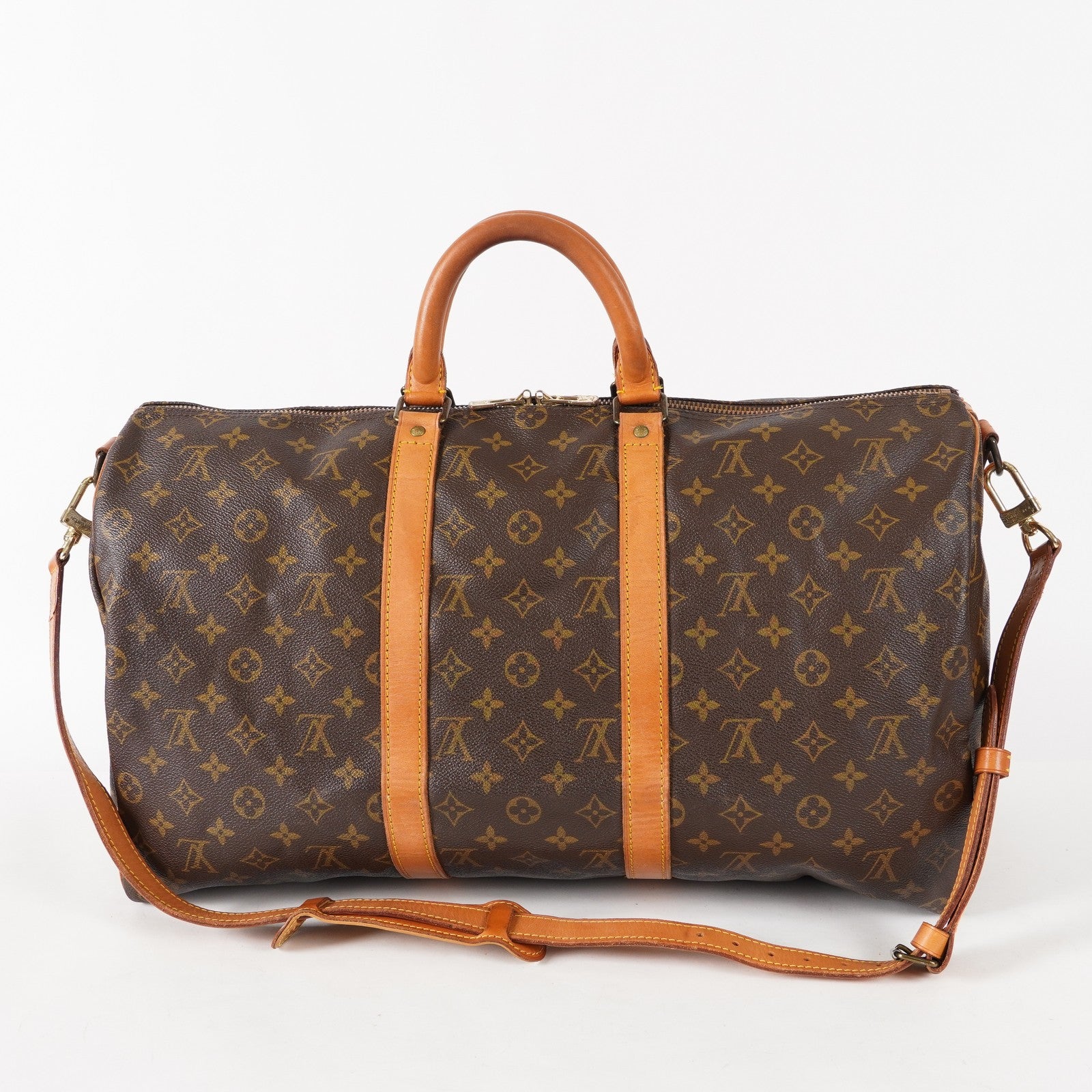 LOUIS VUITTON Monogram Keepall Bandouliere 50 M41416 Travel Bag 03E539790011