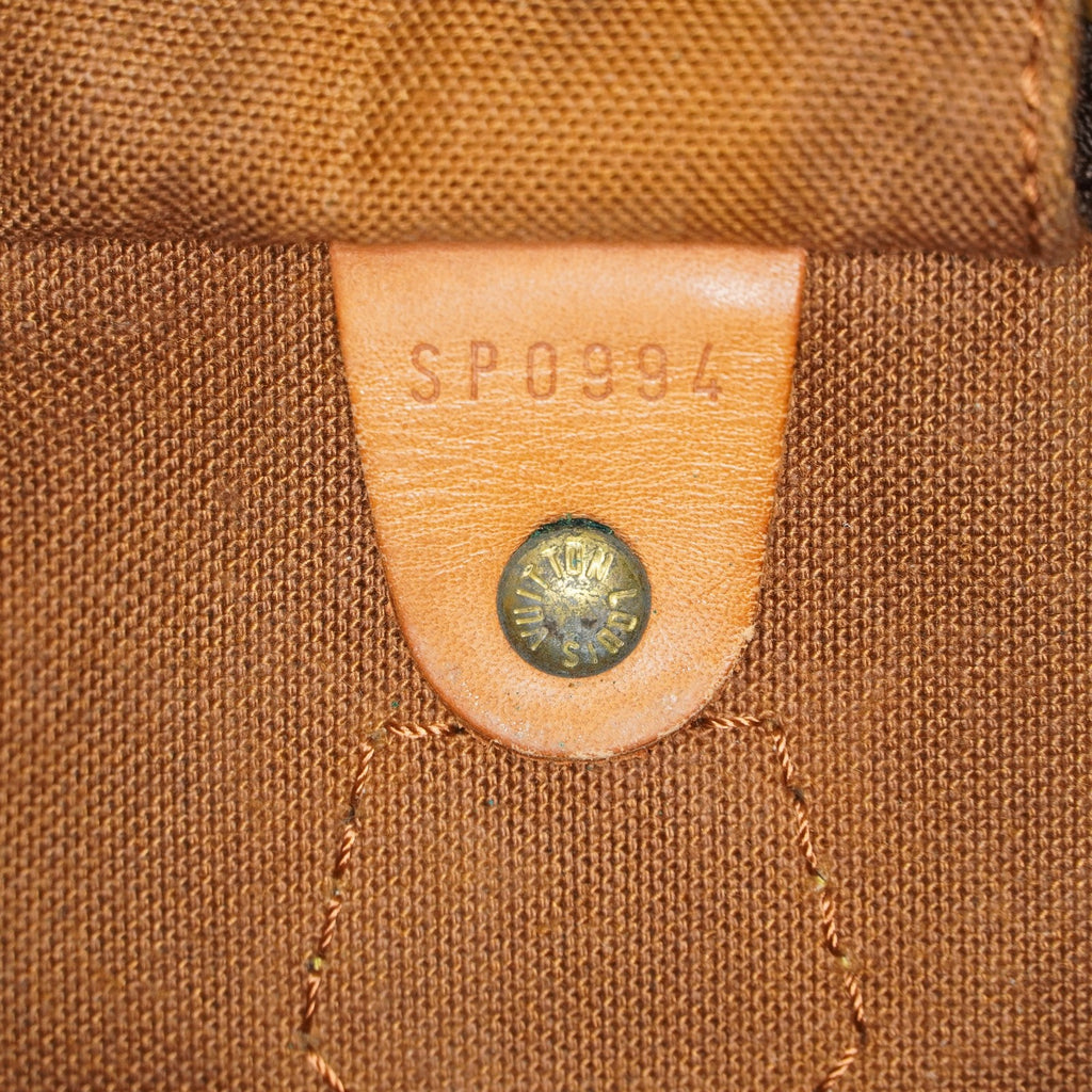 Louis Vuitton Speedy 35 M41524 Monogram Canvas Brown Used Handbag 09E104400011