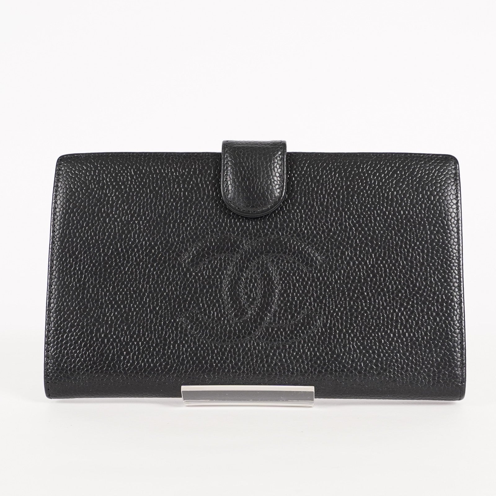 Chanel Black Calfskin Long Wallet Purse 02A052516805
