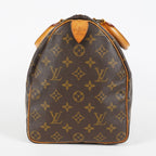 Louis Vuitton Speedy 35 M41107 Monogram Brown Hand Bag Used Vintage 07E076710016