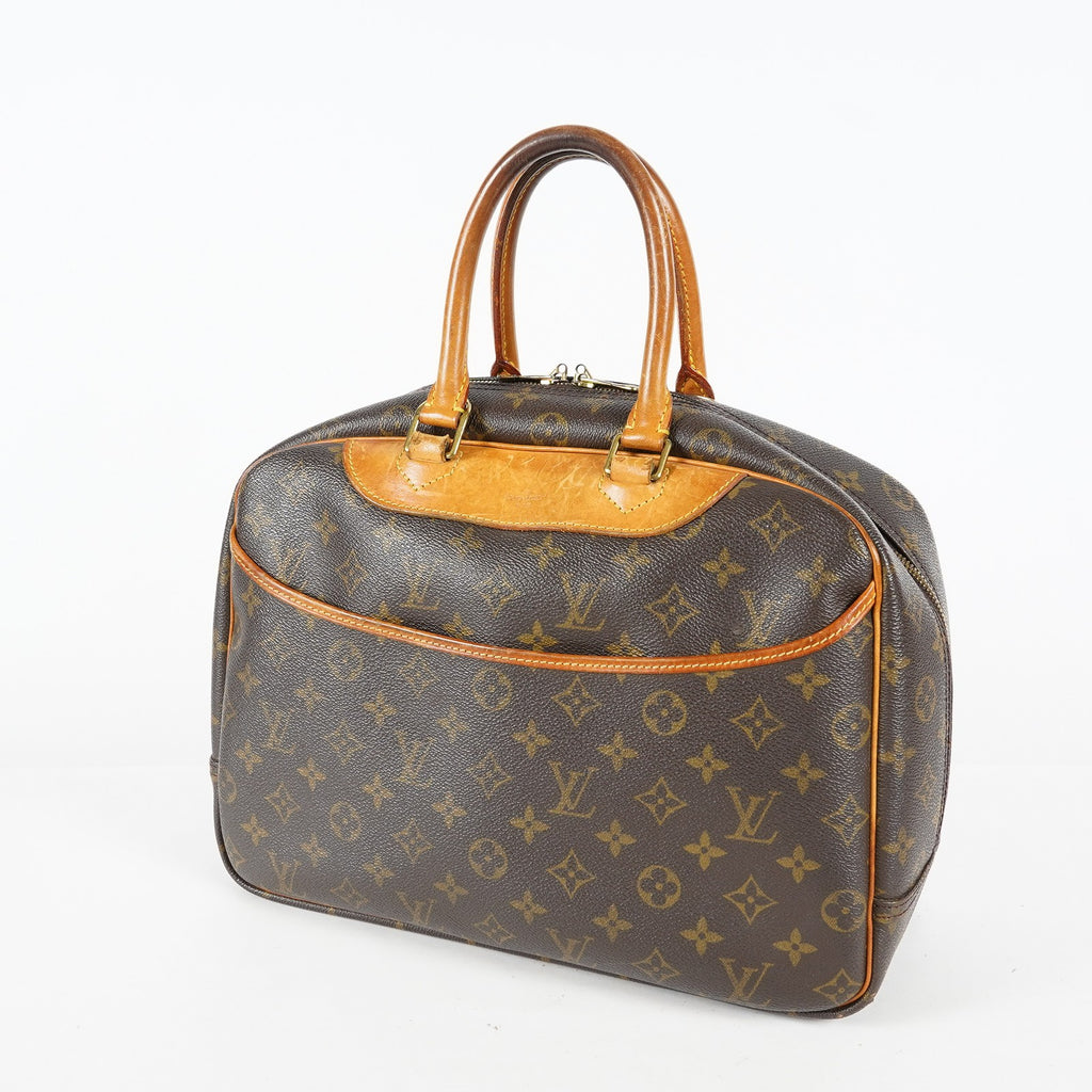 Louis Vuitton Deauville M47270 Monogram Canvas Brown Used Handbag 09M452945808