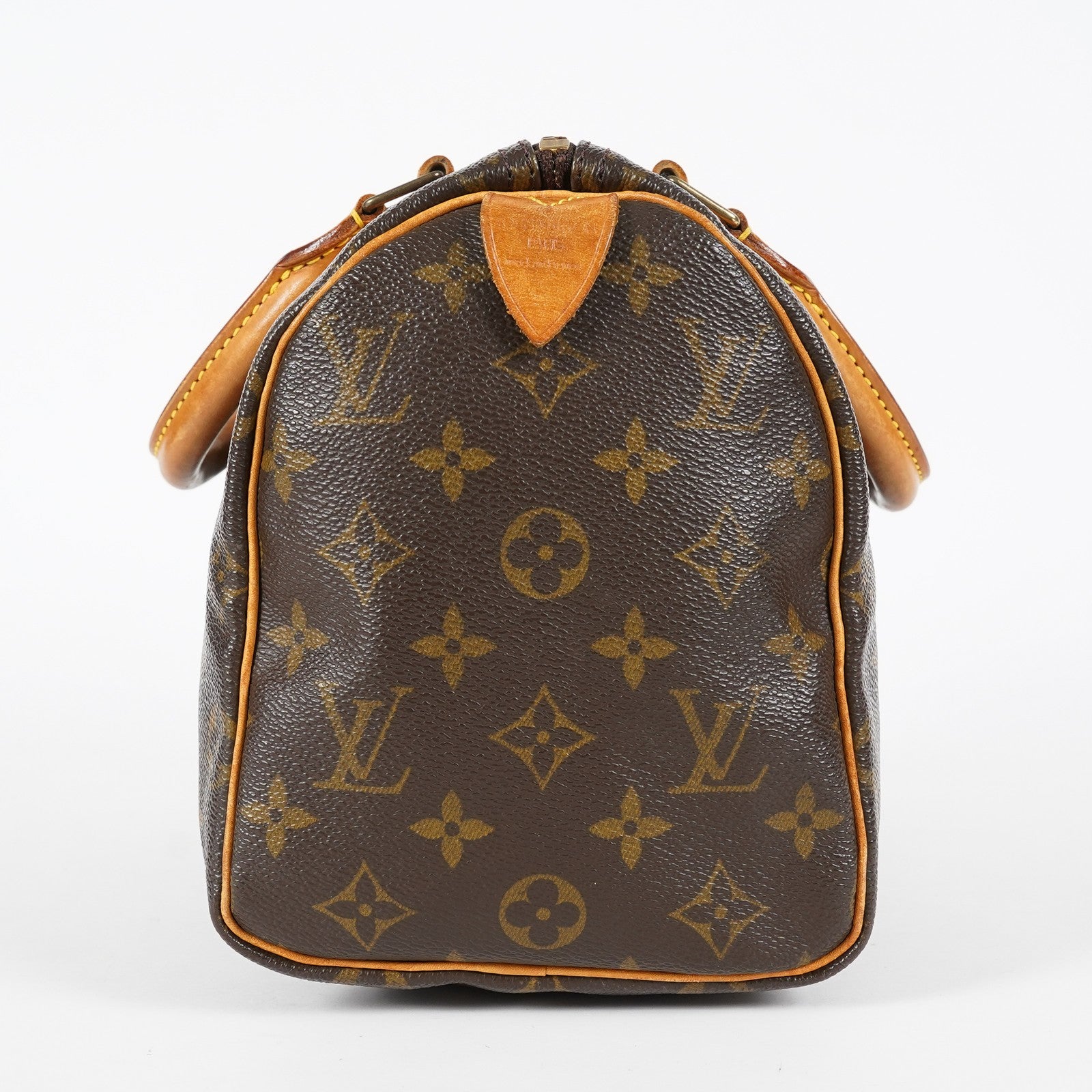Louis Vuitton Monogram Speedy 25 Handbag M41528 Brown Vintage Used 07E037150029