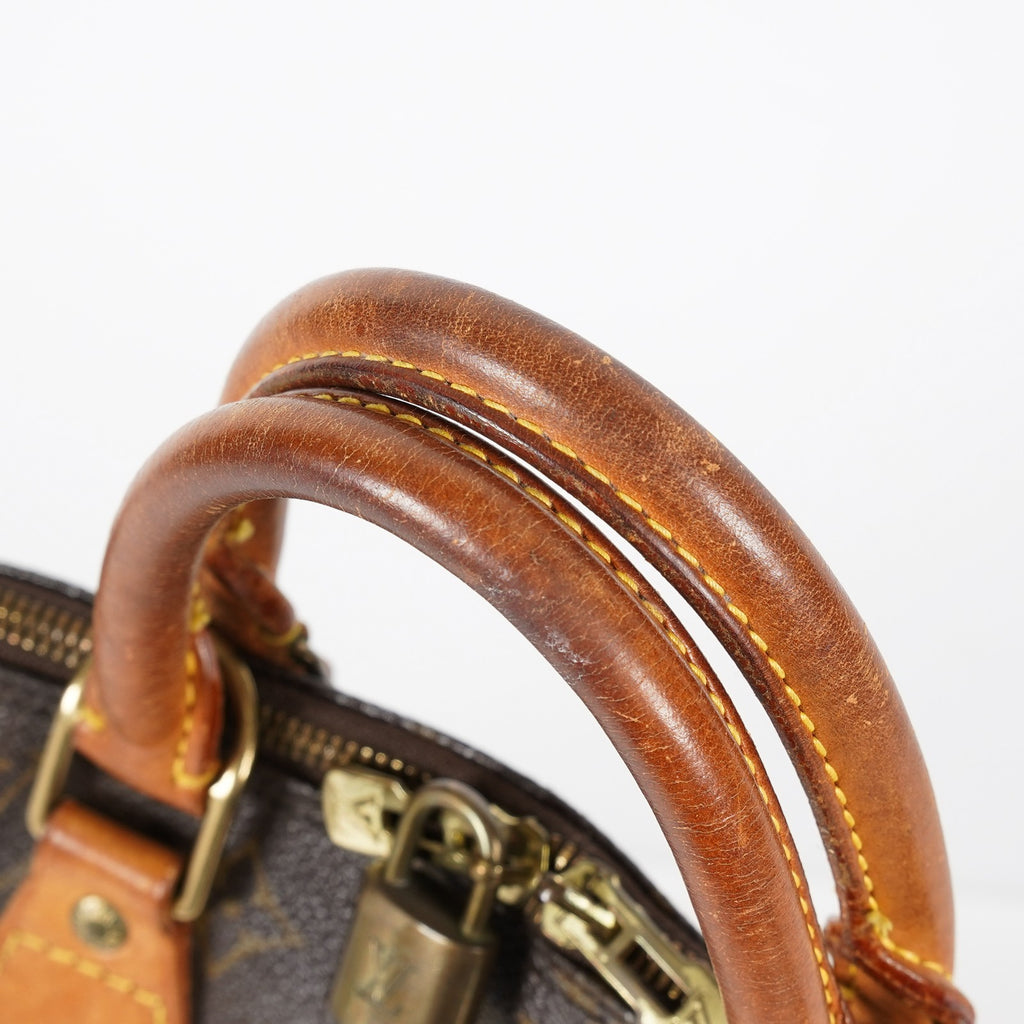 Louis Vuitton Alma PM Hand Bag Monogram Canvas Brown M51130 Used 08E032750006