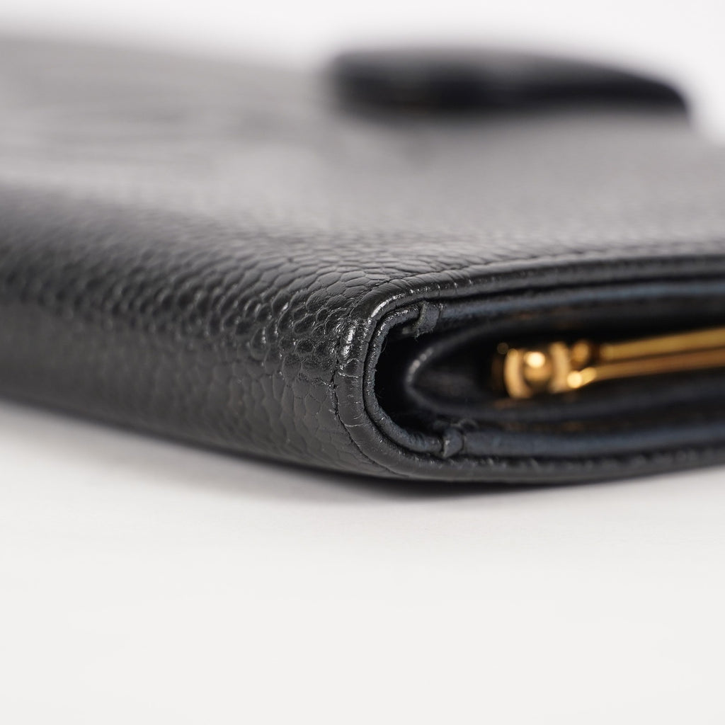 Chanel Black Calfskin Long Wallet Purse 02A052516805