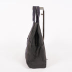 Hermes Herline MM Tote Bag Gray Canvas H Logo Used 07E20825001