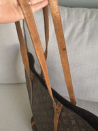 Louis Vuitton Sac Shopping Monogram Tote Brown Used vintage M51108 08M392492617