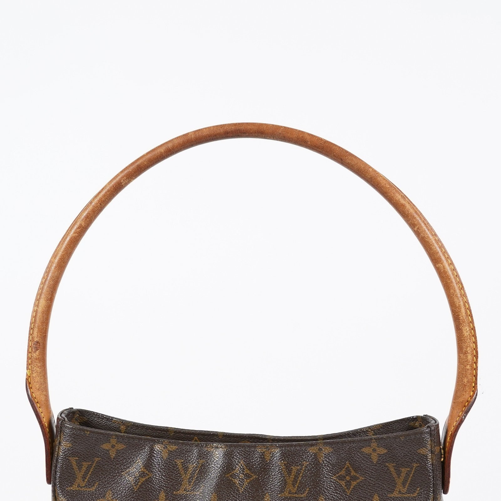 Louis Vuitton Looping GM Monogram Brown Shoulder Bag M51145 Vintage 07E163300012