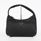 Prada Nylon Pouch 25cm Black Tessuto Clutch Accessory Bag Used 08E132310024