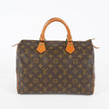 Louis Vuitton Speedy 30 Monogram Canvas Hand Bag Brown Used M41526 08E124070008