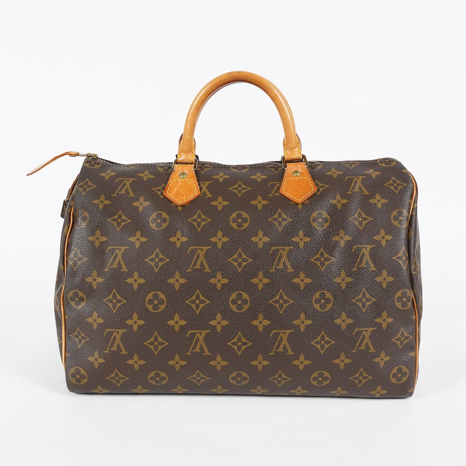 Louis Vuitton Speedy 35 M41107 Monogram Brown Hand Bag Used Vintage 07E076710016