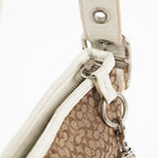 Coach Purse Logo Signature Handbags WhiteLEATHER DUFFLE HOBO  XY172