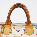 Louis Vuitton Speedy 30 M92642 Monogram Multicolore White Bag Used 08E107150008