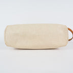 Hermes Herbag MM Handbags Leather White 04A044633207