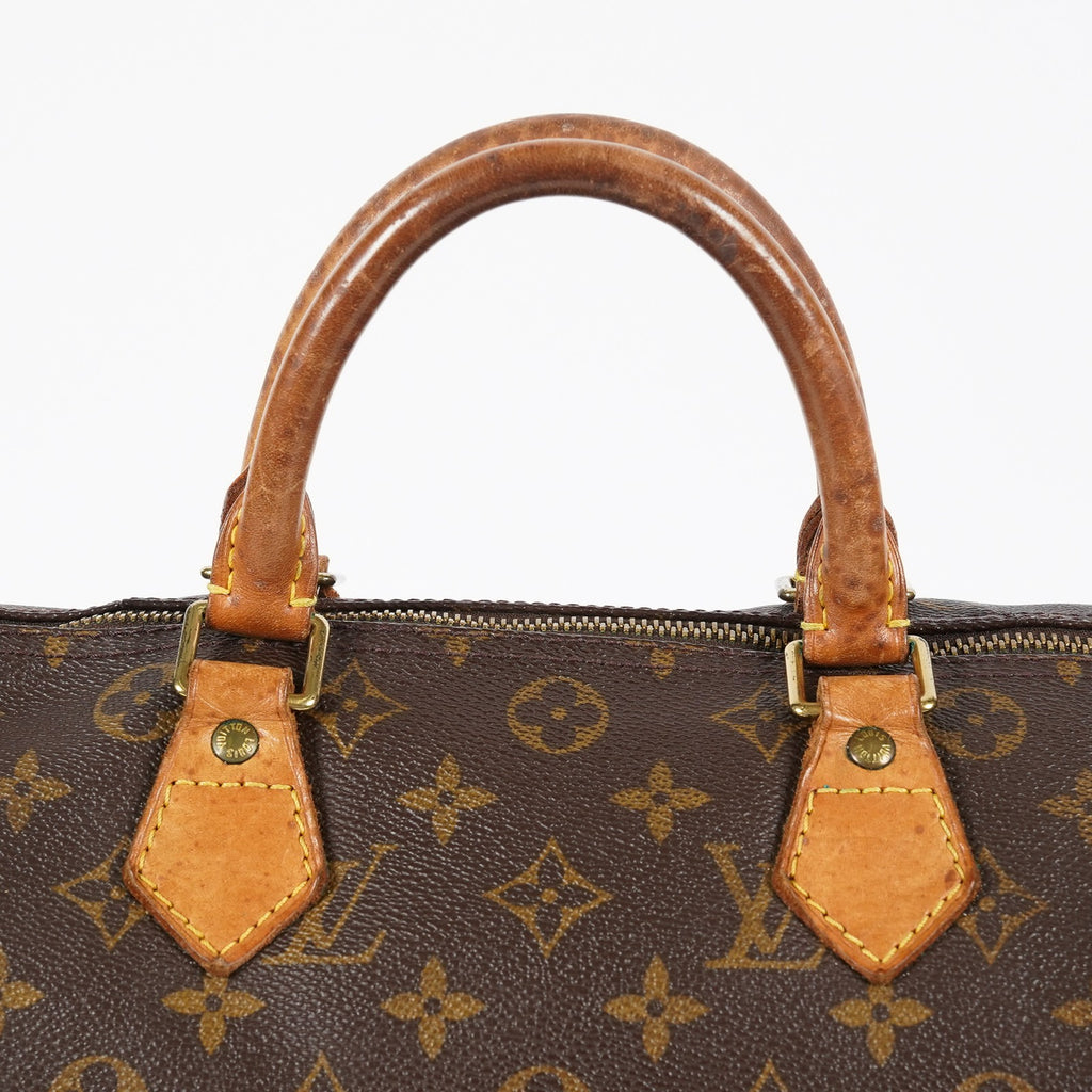 Louis Vuitton Speedy 30 M41526 Monogram Brown Canvas Handbag Used 08A124747603