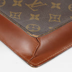 Louis Vuitton M53331 Monogram Briefcase Business Bag Brown Vintage 08A011944803