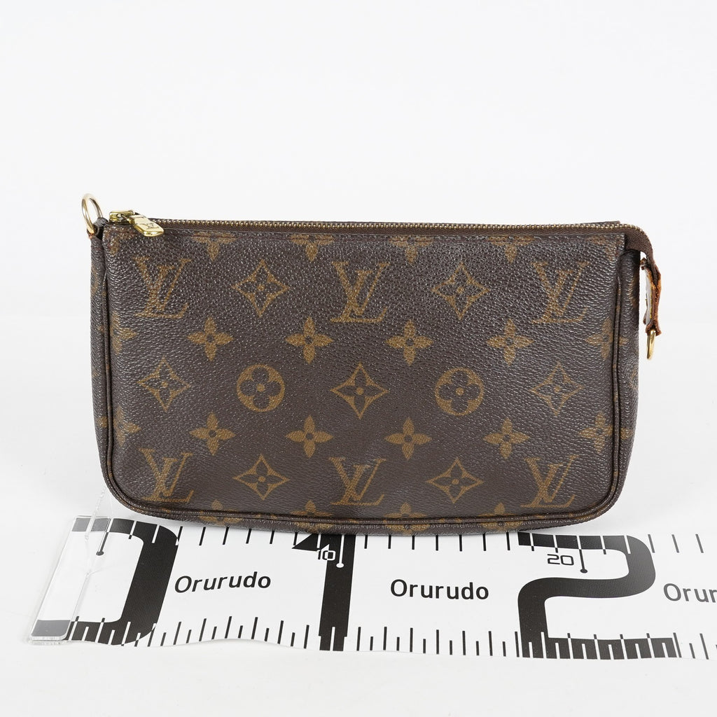 Louis Vuitton Pochette Accessoires Pouch M51980 Monogram Brown Used 07E082750007