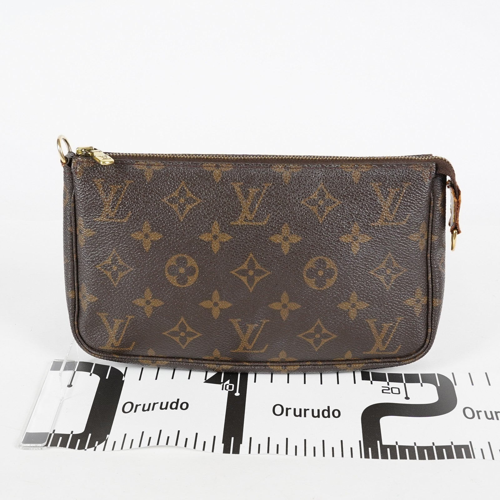 Louis Vuitton Pochette Accessoires Pouch M51980 Monogram Brown Used 07E082750007