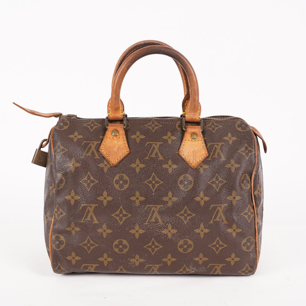 Authentic Louis Vuitton Monogram Speedy 25 Handbag vintage M41528 06E055060021