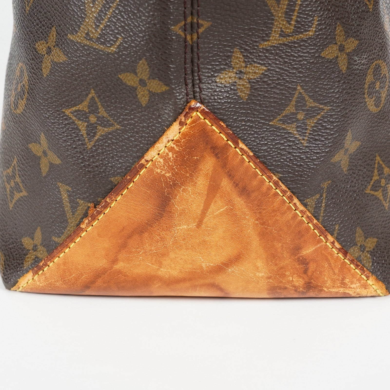 Louis Vuitton Cabas Mezzo Tote M51151 Monogram Canvas Brown Vintage 07A032860008