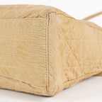 Christian Dior Vintage Lady Bag Cannage Quilt Nylon Medium beige 02A083946805