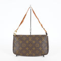 Louis Vuitton Monogram Pochette Accessoires Brown Bag M51980 Used 07E243410005