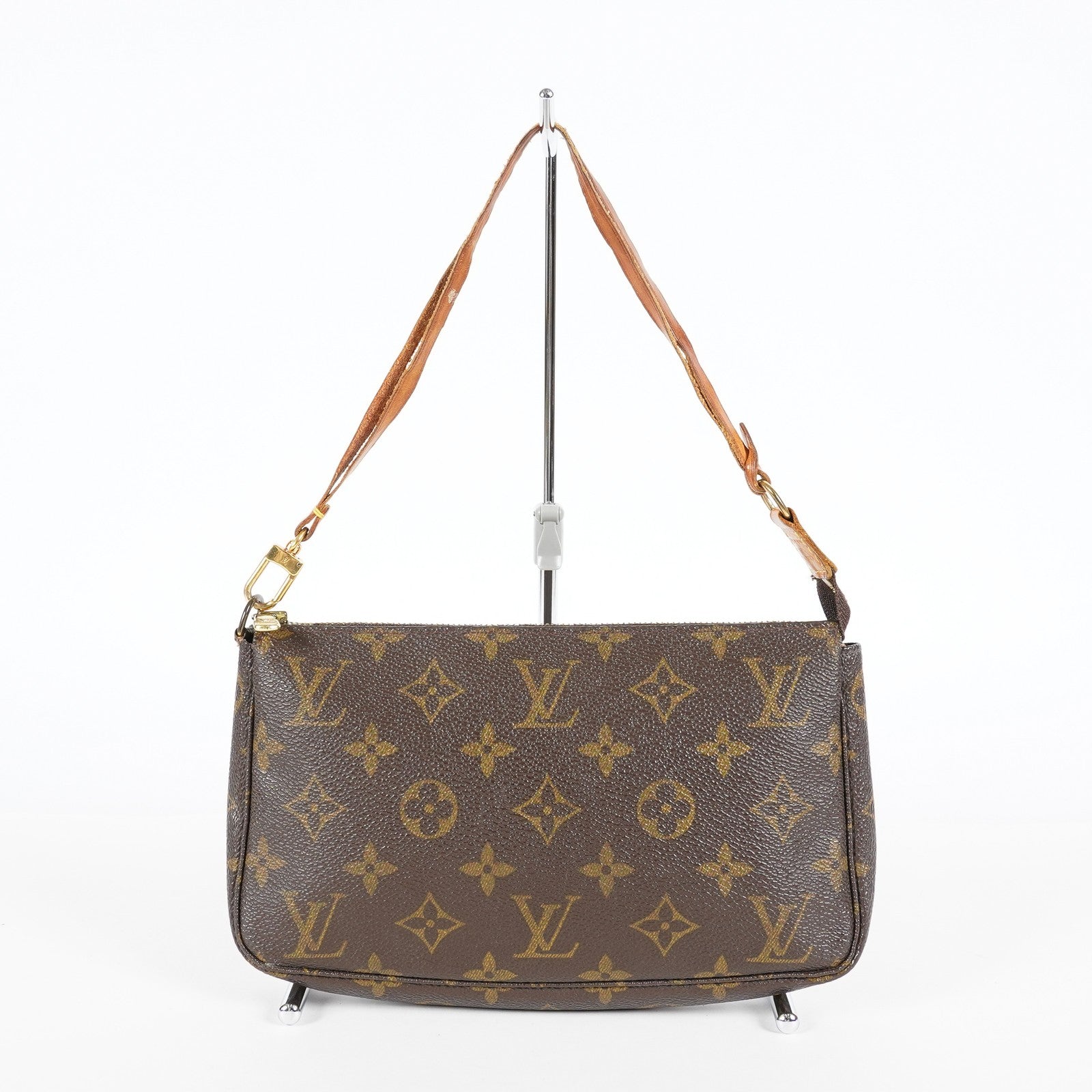 Louis Vuitton Monogram Pochette Accessoires Brown Bag M51980 Used 07E243410005