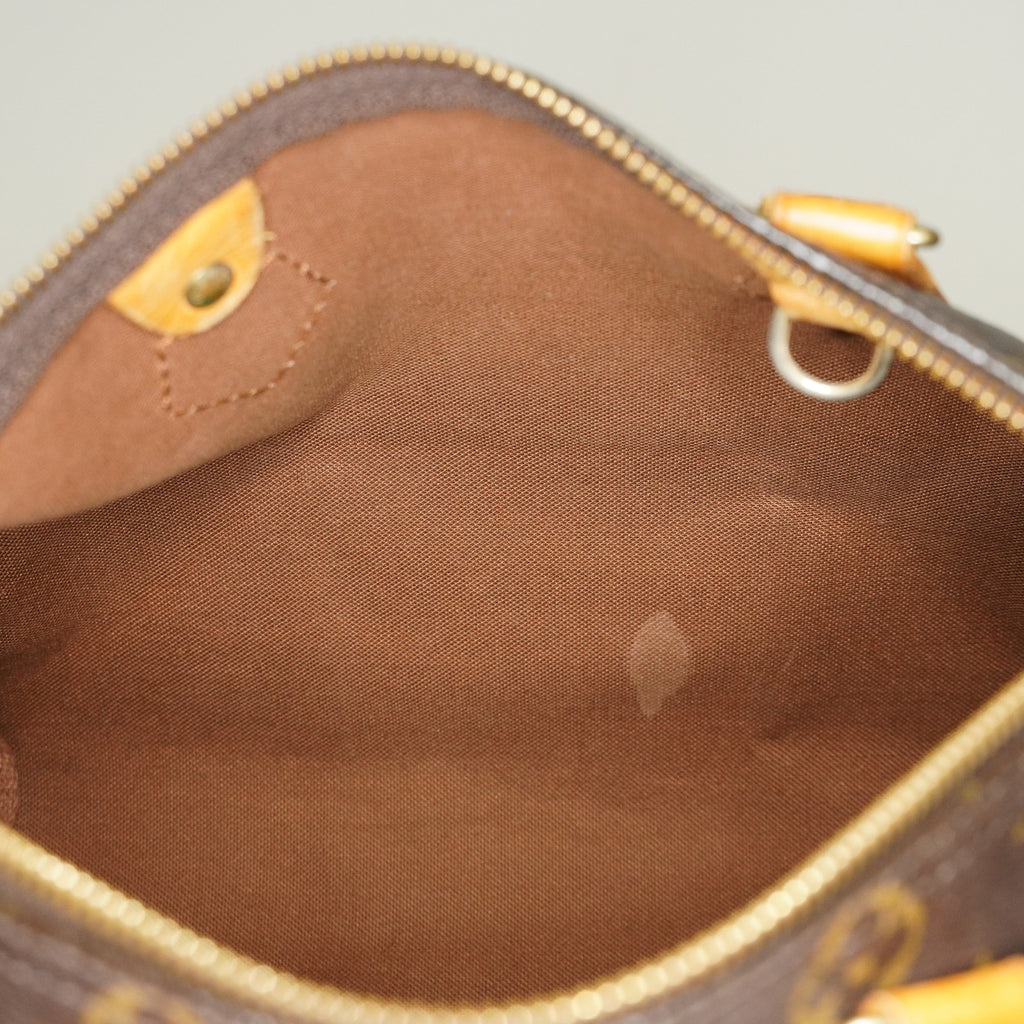 Louis Vuitton Speedy 25 M41528 Monogram Canvas Boston Handbag Brown 07A108008005