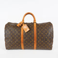 Louis Vuitton Keepall 50 Monogram Canvas Brown Used Duffle M41426 07E203410027