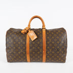 Louis Vuitton Keepall 50 Monogram Canvas Brown Used Duffle M41426 07E203410027