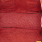 Hermes Fourre-Tout TPM Red Canvas Tote Bag Used Vintage Auth 09E06385011