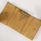 CHANEL Chocolate Bar Lambskin Camel Wallet XY199