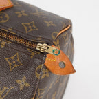 Louis Vuitton Speedy 30 Monogram Canvas Hand Bag Brown Used M41526 08E124070008