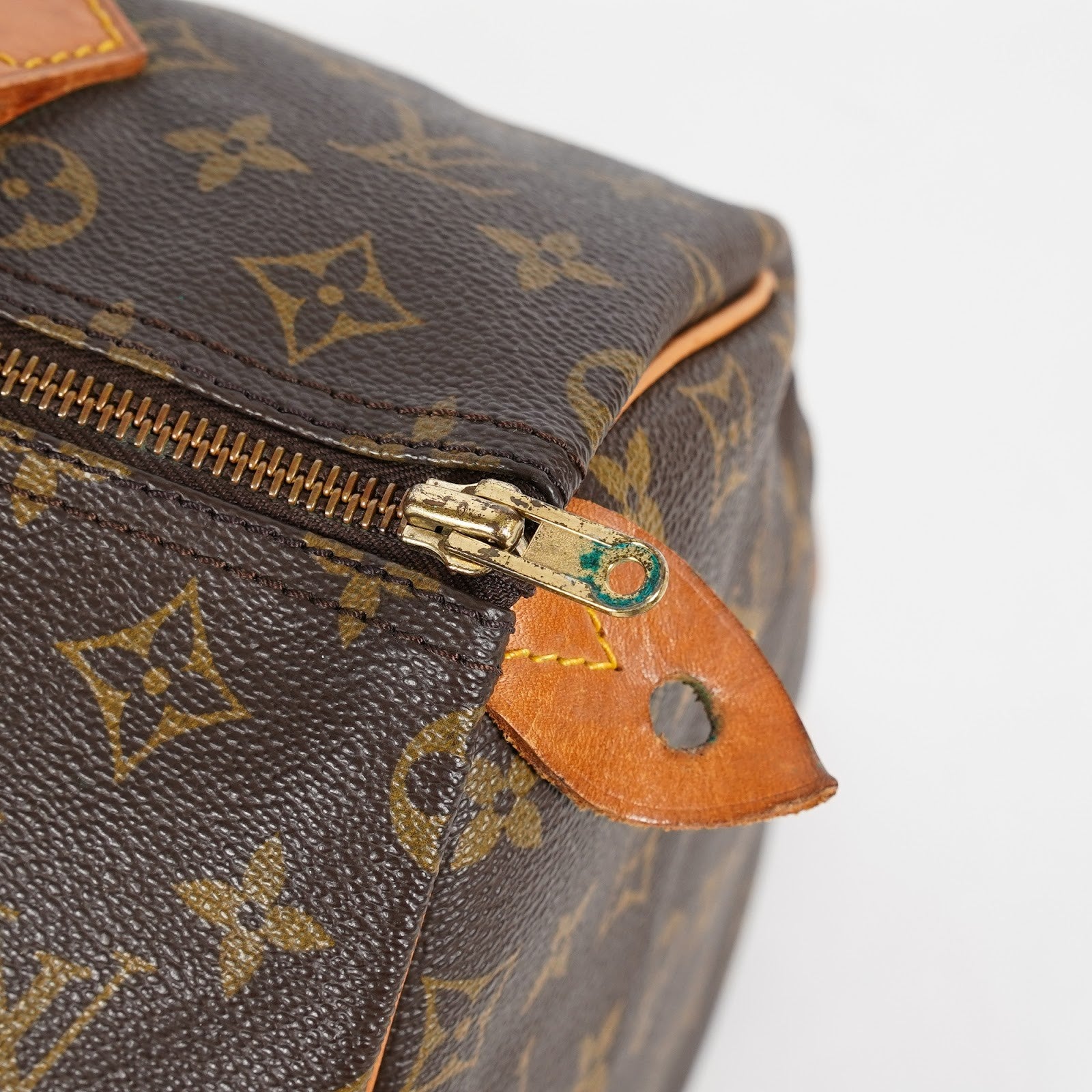 Louis Vuitton Speedy 30 Monogram Canvas Hand Bag Brown Used M41526 08E124070008
