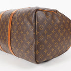 LOUIS VUITTON Keepall 50 Monogram Boston Bag Brown vintage M41426 05E274290013