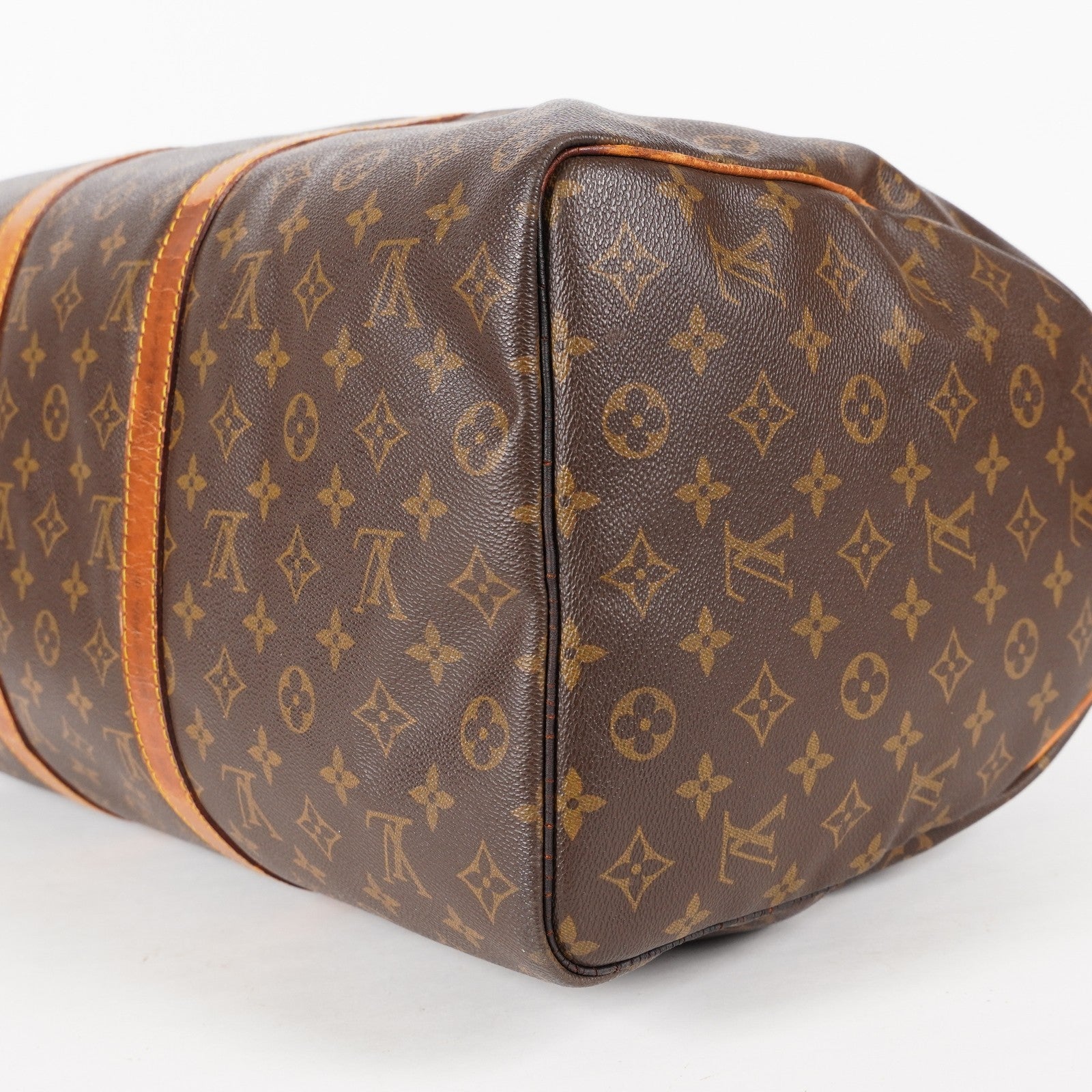 LOUIS VUITTON Keepall 50 Monogram Boston Bag Brown vintage M41426 05E274290013