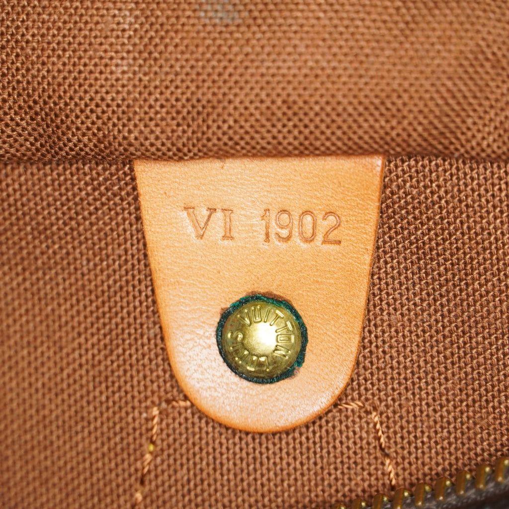 Louis Vuitton Monogram Speedy 25 Brown Coated Canvas M41528 Vintage 07E425830012